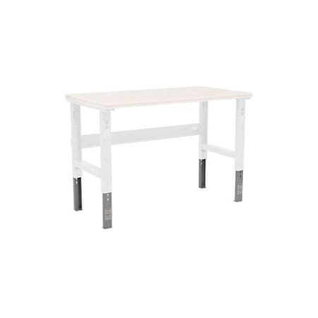 Global Industrial Height Adjustable Leg Extender Kit - 35-1/2 to 43, Gray, 2PK 319131